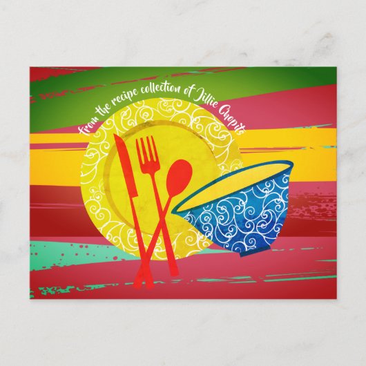 Postale Carte de recette du livre de recettes du gardien d (Devant)