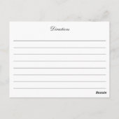 Postale Carte de recette Eucalyptus Watercolor (Dos)