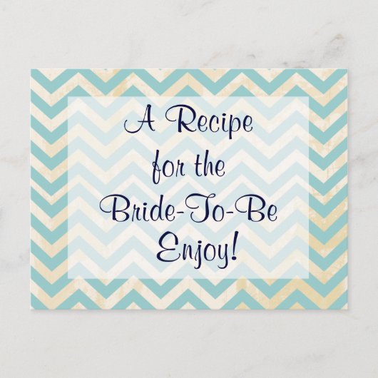 Postale Carte de recette Fête des mariées (Devant)