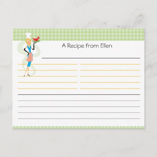 Postale Carte de recette Fête des mariées (Devant)