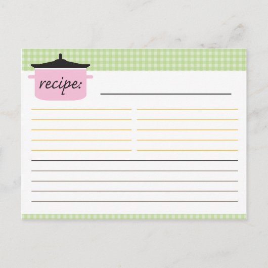 Postale Carte de recette Fête des mariées (Devant)