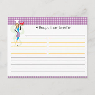 Postale Carte de recette Fête des mariées