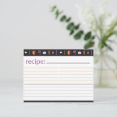 Postale Carte de recette Fête des mariées (Debout devant)