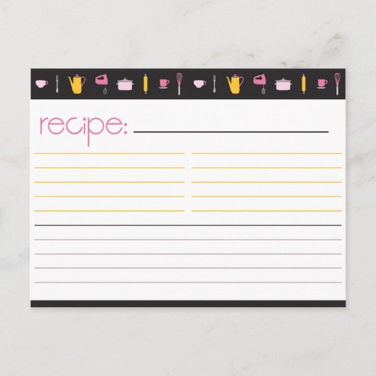 Postale Carte de recette Fête des mariées (Devant)