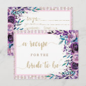 Postale Carte de recette Fête des mariées de champagne de (Devant / Derrière)