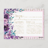 Postale Carte de recette Fête des mariées de champagne de (Dos)