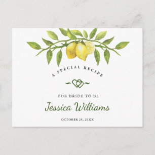 Postale Carte de recette Fête des mariées de fleurs de cit