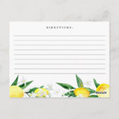 Postale Carte de recette Fête des mariées de fleurs de cit (Dos)