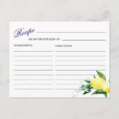 Postale Carte de recette Fête des mariées de fleurs de cit (Dos)