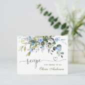 Postale Carte de recette Fête des mariées Eucalyptus coule (Debout devant)