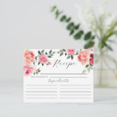 Postale Carte de recette Fête des mariées Flush Blossoms (Debout devant)