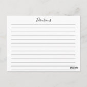 Postale Carte de recette Fête des mariées Flush Blossoms (Dos)