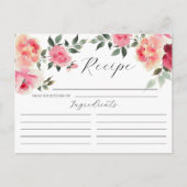 Postale Carte de recette Fête des mariées Flush Blossoms (Devant)