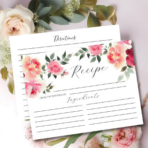 Postale Carte de recette Fête des mariées Flush Blossoms