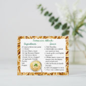 Postale Carte de recette Fettuccini Alfredo (Debout devant)