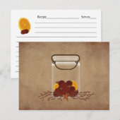 Postale Carte de recette Fixes de pot (Devant / Derrière)