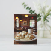 Postale Carte de recette Gravy Sausage (Debout devant)