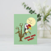 Postale Carte de recette Halloween Buzzard (Debout devant)