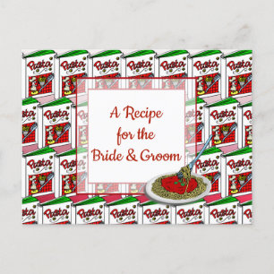 Postale Carte de recette mariage