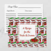 Postale Carte de recette mariage (Devant / Derrière)