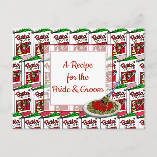 Postale Carte de recette mariage (Devant)