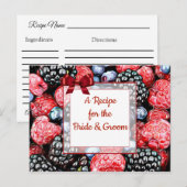 Postale Carte de recette Mariage aux baies sucrées (Devant / Derrière)