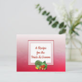 Postale Carte de recette Mariage de fruits rouges (Debout devant)
