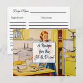 Postale Carte de recette Mariage rétroactive (Devant / Derrière)