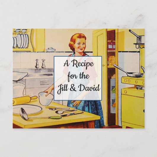 Postale Carte de recette Mariage rétroactive (Devant)
