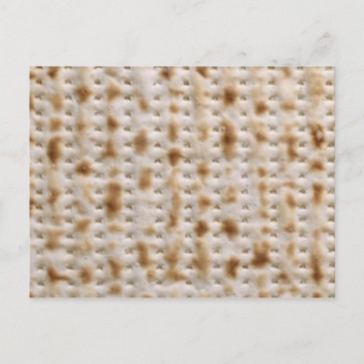 POSTALE CARTE DE RECETTE MATZAH (Devant)
