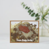 Postale Carte de recette Nachos Potato Wedge (Debout devant)