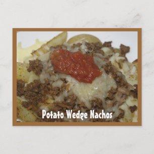 Postale Carte de recette Nachos Potato Wedge