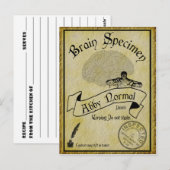 Postale Carte de recette normale Halloween Abby (Devant / Derrière)