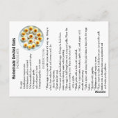 Postale Carte de recette OEufs Devilés Maison (Dos)