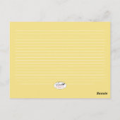 Postale Carte de recette Pain du Ciel Jaune (Dos)