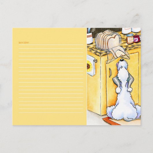 Postale Carte de recette Pain du Ciel Jaune (Devant)