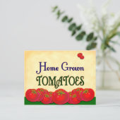 Postale Carte de recette personnalisée à base de tomates (Debout devant)