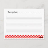 Postale Carte de recette personnalisée Retro Magicien de c (Dos)