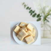 Postale Carte de recette pour biscuits sablés (Debout devant)