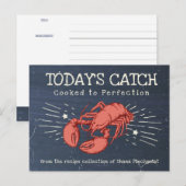 Postale Carte de recette pour gardien de la cuisine de sal (Devant / Derrière)