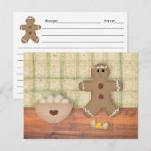 Postale Carte de recette pour homme en pain d'épices "Oops (Devant / Derrière)
