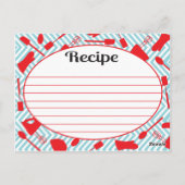 Postale Carte de recette pour la mariée à être (Dos)