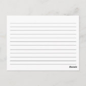 Postale Carte de recette pour outils de cuisine Retro Turq (Dos)