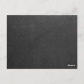 Postale Carte de recette rétro Black Chalkboard Outils de (Dos)
