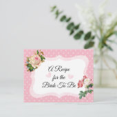 Postale Carte de recette Rose Rose Blush Rose (Debout devant)