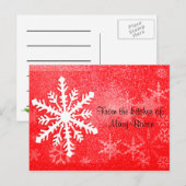 Postale Carte de recette Snowflake (Devant / Derrière)
