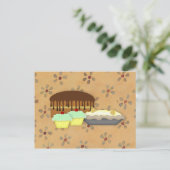 Postale Carte de recette sucré (Debout devant)