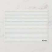 Postale Carte de recette sucre de canne cupcake (Dos)