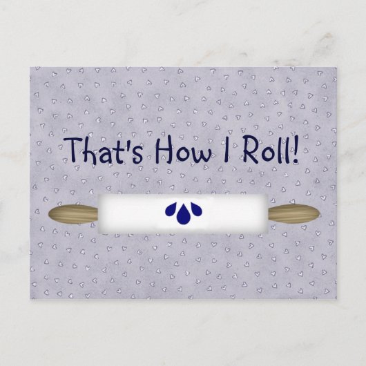 Postale Carte de recette That's How I Roll (Devant)