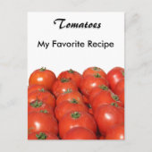 Postale Carte de recette - Tomates (Devant)